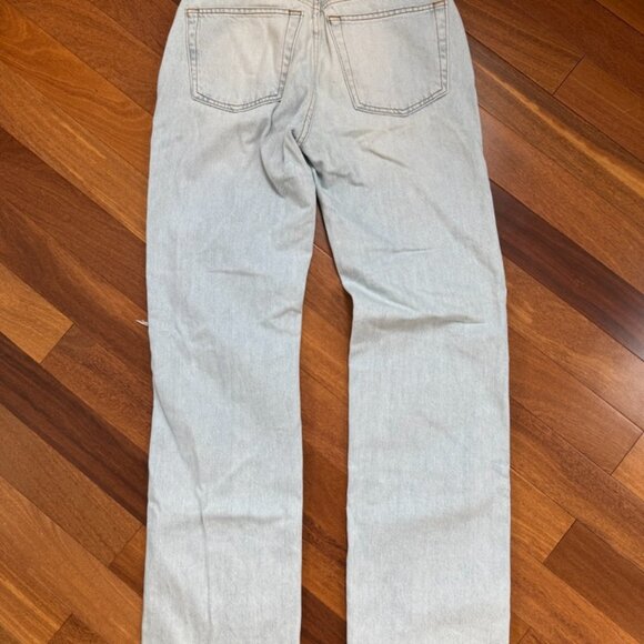 RE/DONE high-waisted light wash jeans with rips (high loose style) - Picture 2 of 2